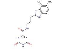 N-[3-(4,5-dimethyl-1H-benzimidazol-2-yl)propyl]-2,6-dioxo-1,2,3,6-tetrahydropyrimidine-4-carboxamide