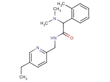 2-(dimethylamino)-N-[(5-ethyl-2-pyridinyl)methyl]-2-(2-methylphenyl)acetamide