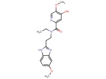 N-ethyl-4-hydroxy-5-methoxy-N-[2-(5-methoxy-1H-benzimidazol-2-yl)ethyl]-2-pyridinecarboxamide