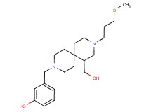 3-({7-(hydroxymethyl)-9-[3-(methylthio)propyl]-3,9-diazaspiro[5.5]undec-3-yl}methyl)phenol