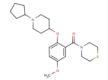 4-{2-[(1-cyclopentyl-4-piperidinyl)oxy]-5-methoxybenzoyl}thiomorpholine