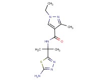 N-[1-(5-amino-1,3,4-thiadiazol-2-yl)-1-methylethyl]-1-ethyl-3-methyl-1H-pyrazole-4-carboxamide