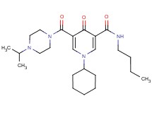 N-butyl-1-cyclohexyl-5-[(4-isopropyl-1-piperazinyl)carbonyl]-4-oxo-1,4-dihydro-3-pyridinecarboxamide