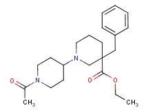 ethyl 1'-acetyl-3-benzyl-1,4'-bipiperidine-3-carboxylate