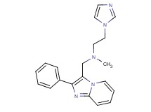 2-(1H-imidazol-1-yl)-N-methyl-N-[(2-phenylimidazo[1,2-a]pyridin-3-yl)methyl]ethanamine