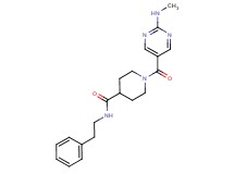 1-{[2-(methylamino)pyrimidin-5-yl]carbonyl}-N-(2-phenylethyl)piperidine-4-carboxamide
