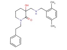 3-{[(2,5-dimethylbenzyl)amino]methyl}-3-hydroxy-1-(2-phenylethyl)piperidin-2-one