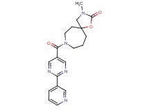 3-methyl-8-{[2-(3-pyridinyl)-5-pyrimidinyl]carbonyl}-1-oxa-3,8-diazaspiro[4.6]undecan-2-one