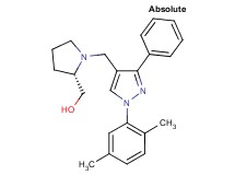 ((2S)-1-{[1-(2,5-dimethylphenyl)-3-phenyl-1H-pyrazol-4-yl]methyl}-2-pyrrolidinyl)methanol