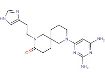 8-(2,6-diamino-4-pyrimidinyl)-2-[2-(1H-imidazol-4-yl)ethyl]-2,8-diazaspiro[5.5]undecan-3-one