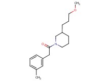 3-(3-methoxypropyl)-1-[(3-methylphenyl)acetyl]piperidine