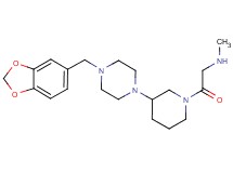 (2-{3-[4-(1,3-benzodioxol-5-ylmethyl)-1-piperazinyl]-1-piperidinyl}-2-oxoethyl)methylamine dihydrochloride