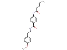 N-[2-(4-methoxyphenyl)ethyl]-4-(pentanoylamino)benzamide