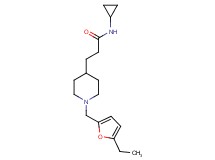 N-cyclopropyl-3-{1-[(5-ethyl-2-furyl)methyl]-4-piperidinyl}propanamide