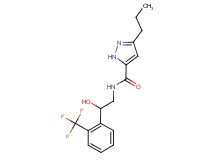 N-{2-hydroxy-2-[2-(trifluoromethyl)phenyl]ethyl}-3-propyl-1H-pyrazole-5-carboxamide