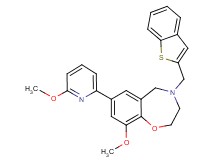 4-(1-benzothien-2-ylmethyl)-9-methoxy-7-(6-methoxy-2-pyridinyl)-2,3,4,5-tetrahydro-1,4-benzoxazepine