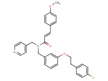 (2E)-N-{3-[2-(4-fluorophenyl)ethoxy]benzyl}-3-(4-methoxyphenyl)-N-(4-pyridinylmethyl)acrylamide