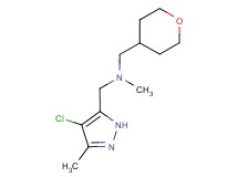 1-(4-chloro-3-methyl-1H-pyrazol-5-yl)-N-methyl-N-(tetrahydro-2H-pyran-4-ylmethyl)methanamine