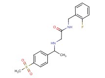 N-(2-fluorobenzyl)-2-({1-[4-(methylsulfonyl)phenyl]ethyl}amino)acetamide