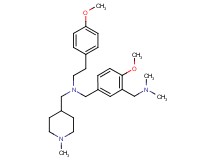 N-{3-[(dimethylamino)methyl]-4-methoxybenzyl}-2-(4-methoxyphenyl)-N-[(1-methyl-4-piperidinyl)methyl]ethanamine