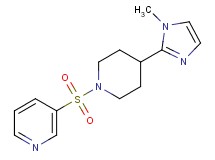 3-{[4-(1-methyl-1H-imidazol-2-yl)-1-piperidinyl]sulfonyl}pyridine