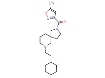 7-(2-cyclohexylethyl)-2-[(5-methyl-3-isoxazolyl)carbonyl]-2,7-diazaspiro[4.5]decane