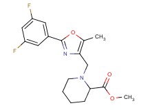methyl 1-{[2-(3,5-difluorophenyl)-5-methyl-1,3-oxazol-4-yl]methyl}-2-piperidinecarboxylate