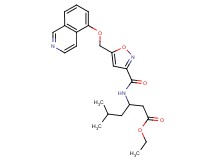 ethyl 3-[({5-[(5-isoquinolinyloxy)methyl]-3-isoxazolyl}carbonyl)amino]-5-methylhexanoate
