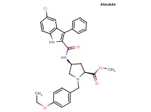 methyl (4S)-4-{[(5-chloro-3-phenyl-1H-indol-2-yl)carbonyl]amino}-1-(4-ethoxybenzyl)-L-prolinate