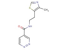 N-[2-(4-methyl-1,3-thiazol-5-yl)ethyl]pyridazine-4-carboxamide