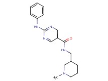2-anilino-N-[(1-methylpiperidin-3-yl)methyl]pyrimidine-5-carboxamide