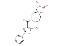 3-methyl-8-[(5-methyl-2-phenyl-1H-imidazol-4-yl)carbonyl]-1-oxa-3,8-diazaspiro[4.6]undecan-2-one