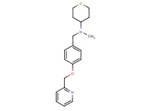 N-methyl-N-[4-(pyridin-2-ylmethoxy)benzyl]tetrahydro-2H-thiopyran-4-amine