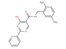 N-(2,5-dimethylbenzyl)-4-hydroxy-2-pyridin-2-ylpyrimidine-5-carboxamide