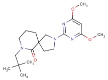 2-(4,6-dimethoxy-2-pyrimidinyl)-7-(2,2-dimethylpropyl)-2,7-diazaspiro[4.5]decan-6-one