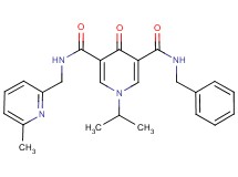 N-benzyl-1-isopropyl-N'-[(6-methyl-2-pyridinyl)methyl]-4-oxo-1,4-dihydro-3,5-pyridinedicarboxamide