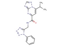 7-isopropyl-N-[(1-phenyl-1H-tetrazol-5-yl)methyl][1,2,4]triazolo[1,5-a]pyrimidine-5-carboxamide