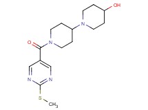 1'-{[2-(methylthio)-5-pyrimidinyl]carbonyl}-1,4'-bipiperidin-4-ol