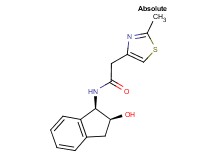 N-[(1R,2S)-2-hydroxy-2,3-dihydro-1H-inden-1-yl]-2-(2-methyl-1,3-thiazol-4-yl)acetamide