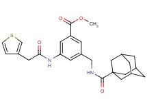 methyl 3-{[(1-adamantylcarbonyl)amino]methyl}-5-[(3-thienylacetyl)amino]benzoate