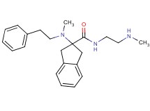 N-[2-(methylamino)ethyl]-2-[methyl(2-phenylethyl)amino]-2-indanecarboxamide