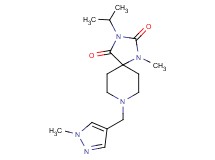 3-isopropyl-1-methyl-8-[(1-methyl-1H-pyrazol-4-yl)methyl]-1,3,8-triazaspiro[4.5]decane-2,4-dione