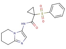 1-(phenylsulfonyl)-N-(5,6,7,8-tetrahydroimidazo[1,2-a]pyridin-3-yl)cyclopropanecarboxamide