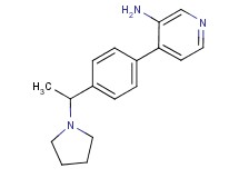 4-[4-(1-pyrrolidin-1-ylethyl)phenyl]pyridin-3-amine