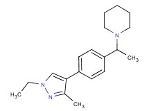 1-{1-[4-(1-ethyl-3-methyl-1H-pyrazol-4-yl)phenyl]ethyl}piperidine