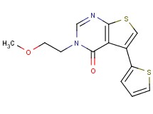 3-(2-methoxyethyl)-5-(2-thienyl)thieno[2,3-d]pyrimidin-4(3H)-one