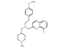 N-[(8-fluoro-2-quinolinyl)methyl]-2-(4-methoxyphenyl)-N-[(1-methyl-4-piperidinyl)methyl]ethanamine