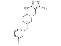 4-[(3,5-dimethyl-1H-pyrazol-4-yl)methyl]-2-(3-fluorobenzyl)morpholine