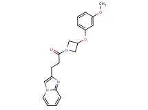 2-{3-[3-(3-methoxyphenoxy)-1-azetidinyl]-3-oxopropyl}imidazo[1,2-a]pyridine