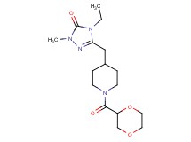 5-{[1-(1,4-dioxan-2-ylcarbonyl)piperidin-4-yl]methyl}-4-ethyl-2-methyl-2,4-dihydro-3H-1,2,4-triazol-3-one